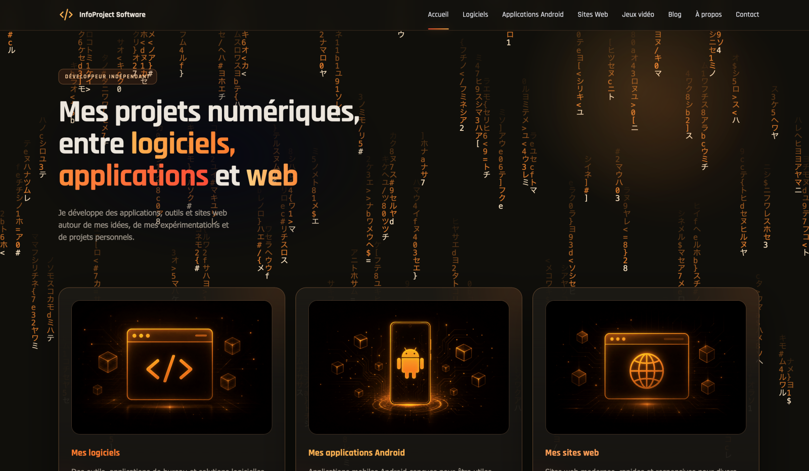 Nouveau site web.